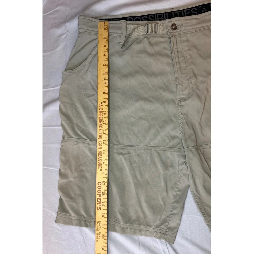 Gerry Cargo Shorts Mens 40 Khaki‎ Stretch Performance Hiking Belted